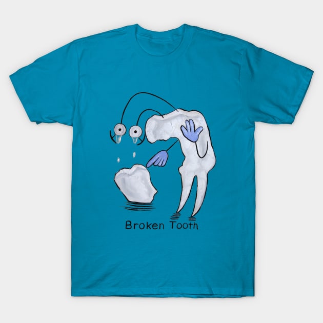 Broken Tooth T-Shirt by Anthony R Falbo